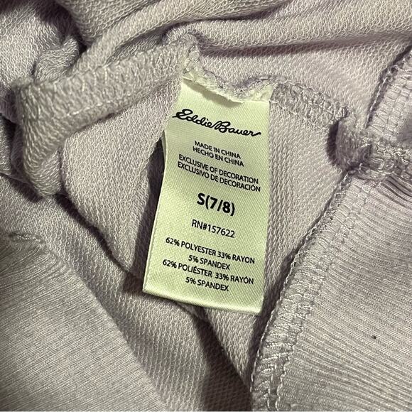 3/$24 || Eddie Bauer Girls Cross-Front Hoodie - Size S (7/8) - Picture 4 of 4